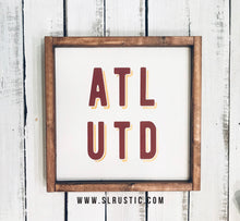 Atlanta United Framed Wood Sign