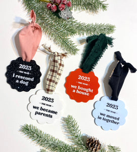 Personalized "The Year" Acrylic Ornament