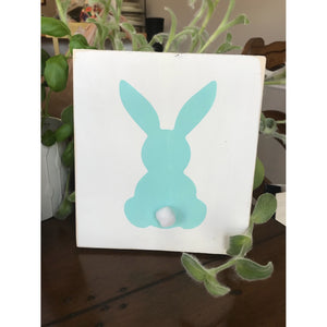 Easter Bunny Wood Sign
