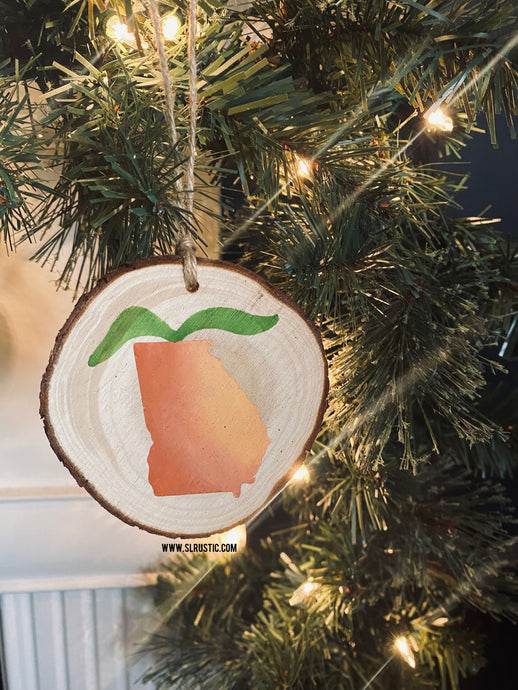 Georgia Peach Ornament