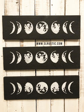 Moon phases wood sign