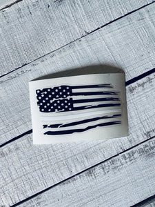 American Flag Decal Thin Line Decal