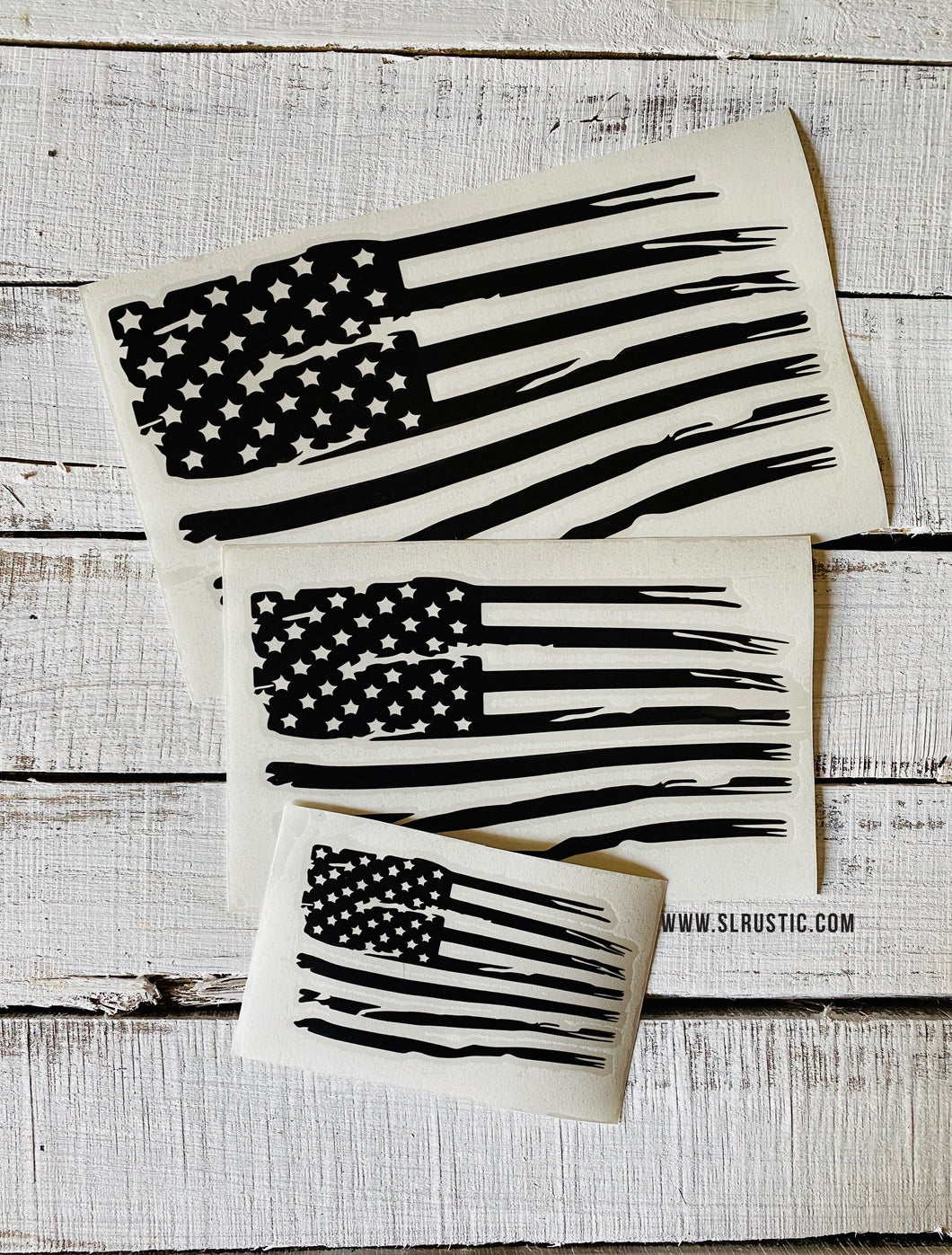 American Flag Decal Thin Line Decal