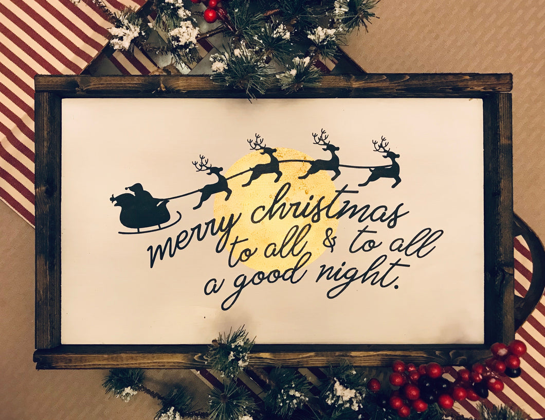 Santa: And to All a Good Night Wood Sign - Christmas