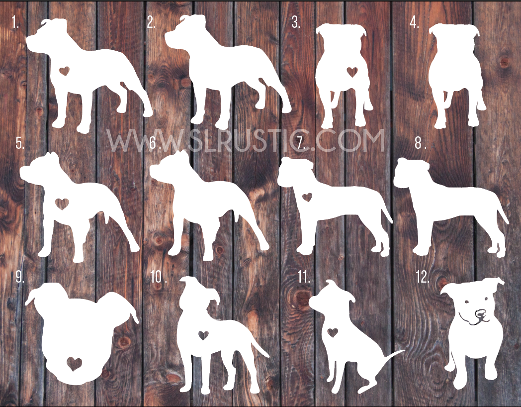 Pitbull decal pitbull sticker Love a bull car decal pitbull