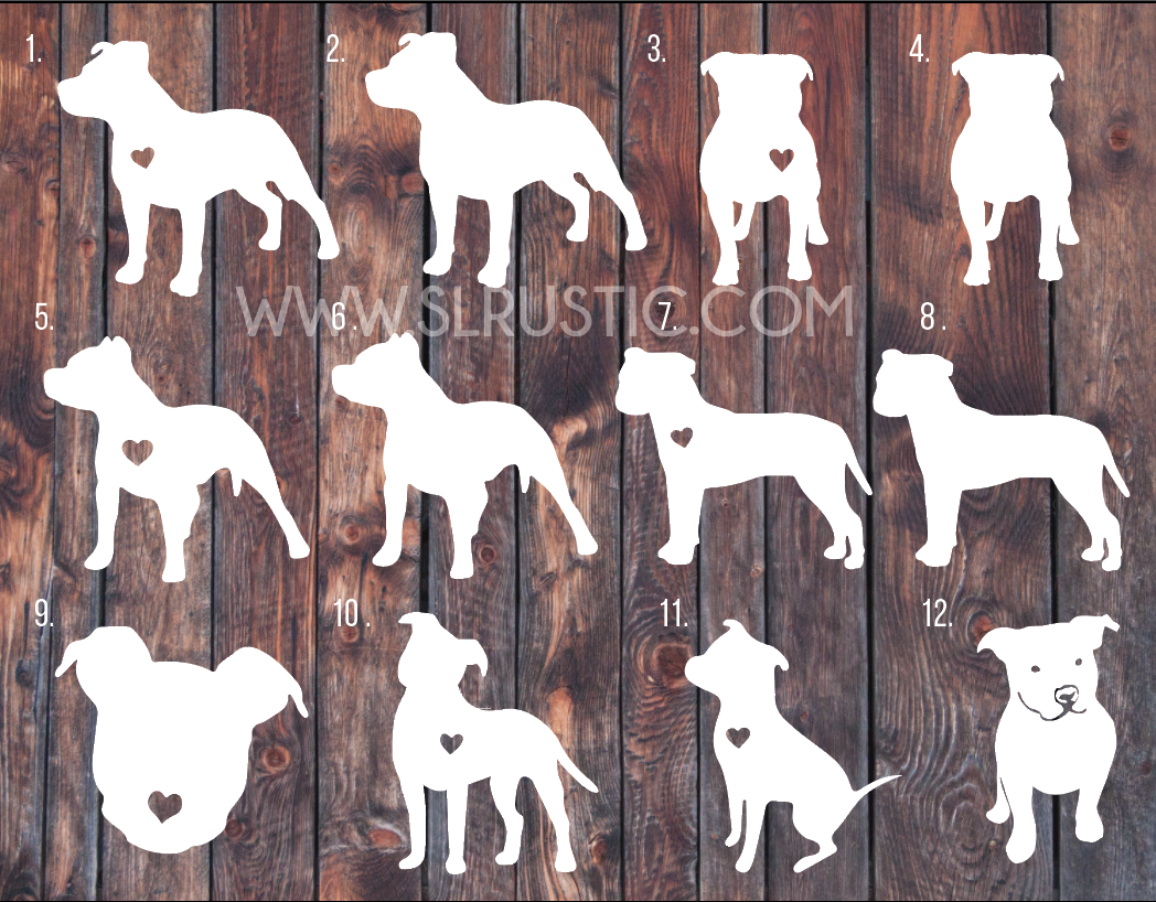 Pitbull decal, pitbull sticker, Love a bull, car decal, pitbull parent, dog decal.