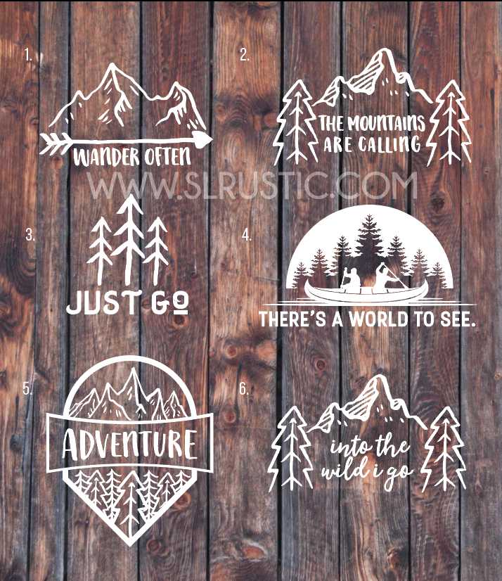 Adventure decal travel decal explore decal car decal yeti decal