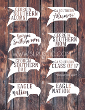 Georgia Southern decal, Georgia Southern alumni, GA Southern mom, GATA, car decal,yeti cooler monogram decal, laptop decal, Hail southern!